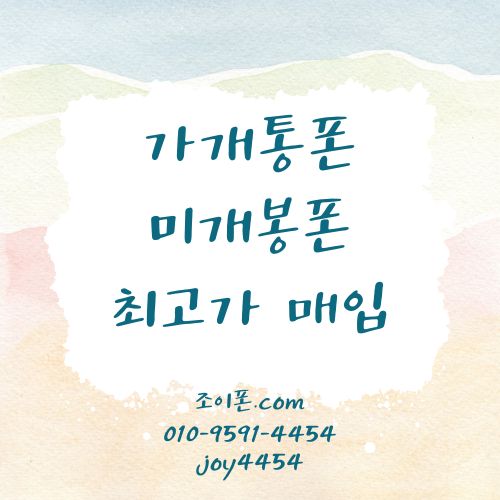 가개통폰미개봉폰